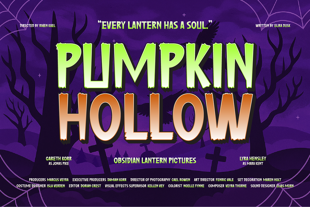 Mistik Halloween Display Font, a Symbol Font by GRVS Studio (Photo 2 of 6)