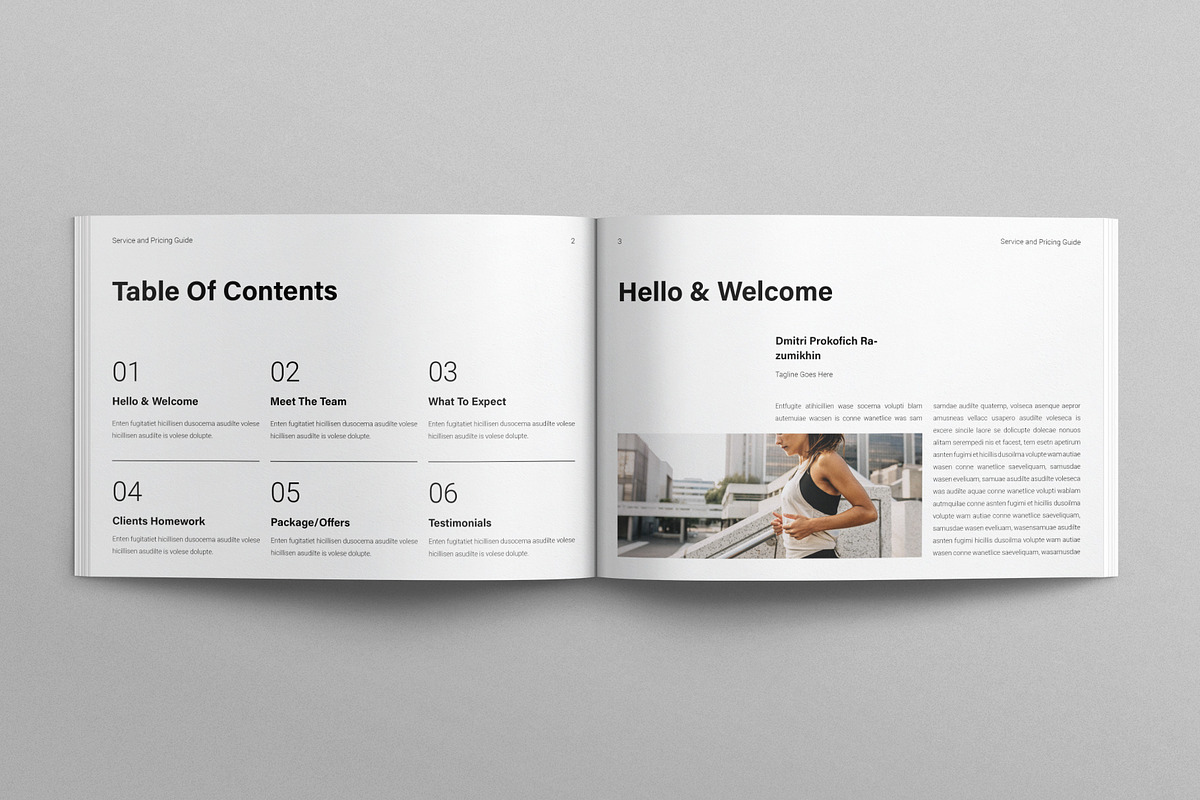 Service & Pricing Guide Landscape, a Brochure Template by E-Type (Photo 2 of 7)