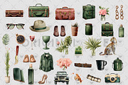 Safari Travel Green Clipart, an Illustration by BigCakeBee (Thumbnail 2 of 4)