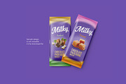 Two Chocolate bar mockup, a Packaging Mockup by easymock (Thumbnail 6 of 6)