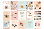 Boutique Bakery Instagram Templates, a Social Media Template by Hell Yeah Designs (Thumbnail 4 of 12)
