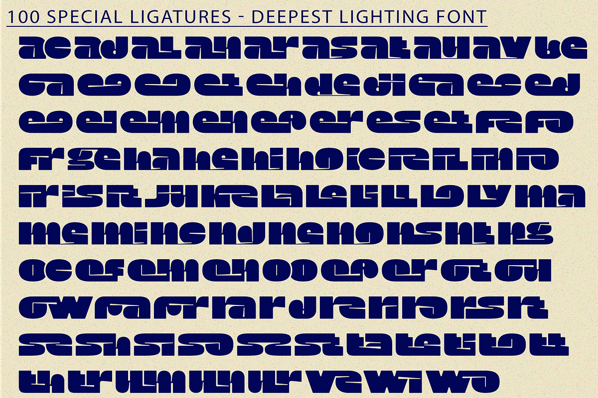 Deepest Lighting Font, a Sans Serif Font by 177Studio (Photo 7 of 8)