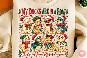 Funny Christmas Duck Sublimation