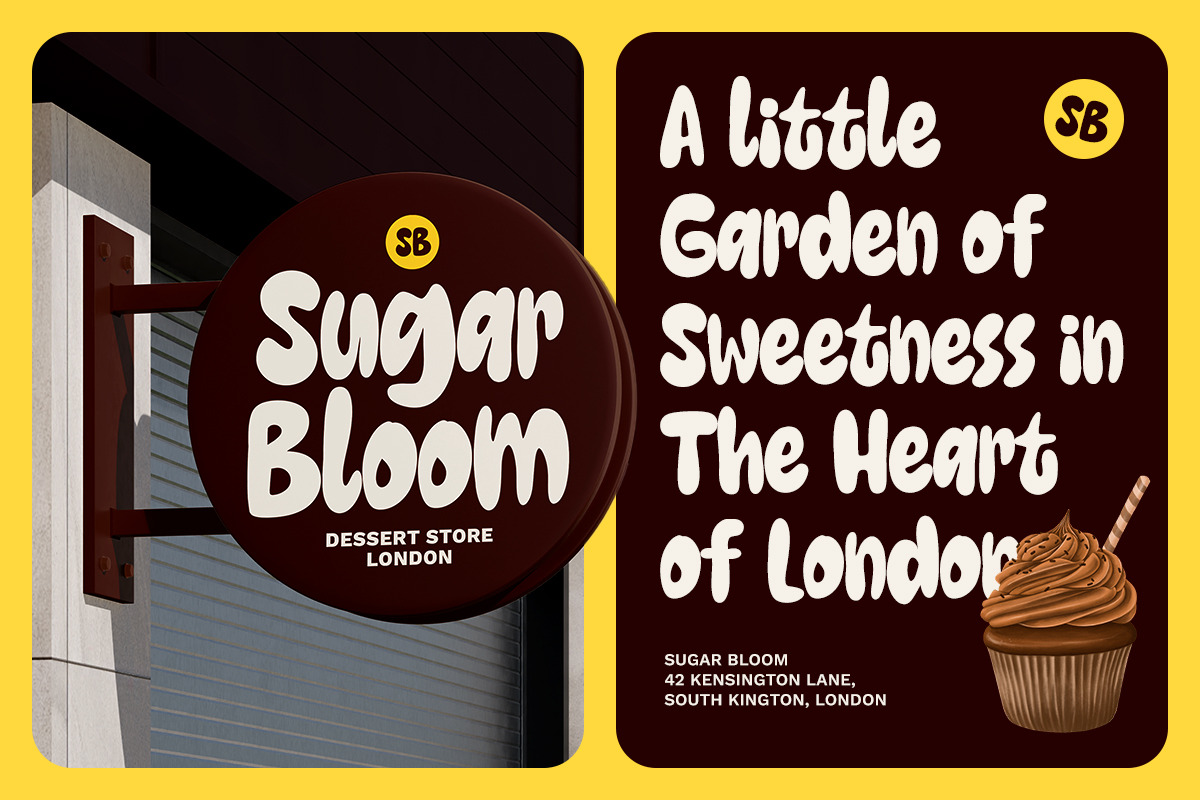Milky Brown – Playful Display Font, a Handwritten Font by Unicode Studio (Photo 2 of 11)