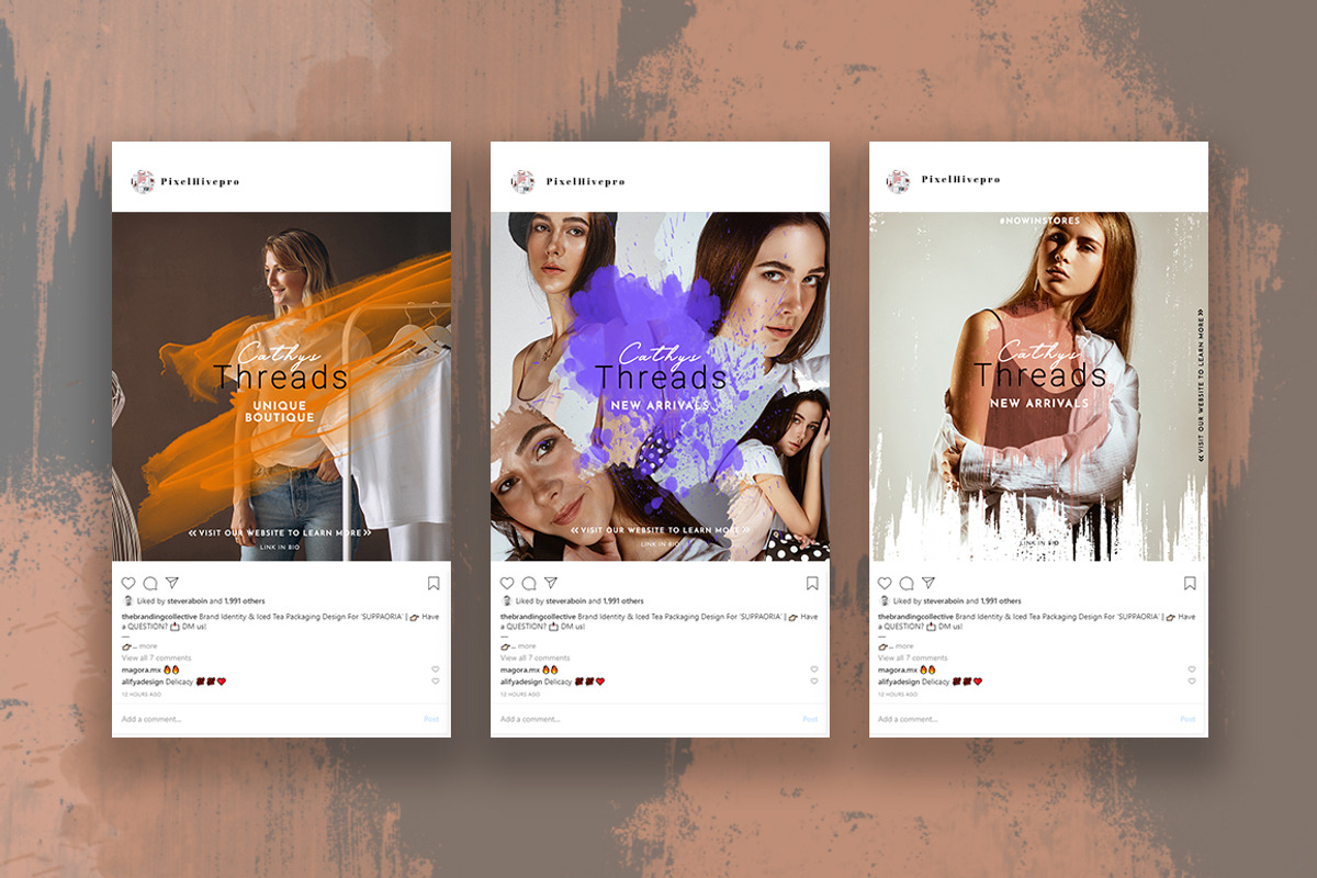 Fashion Instagram Stories & Posts, a Social Media Template by PixelHive Pro (Photo 6 of 12)