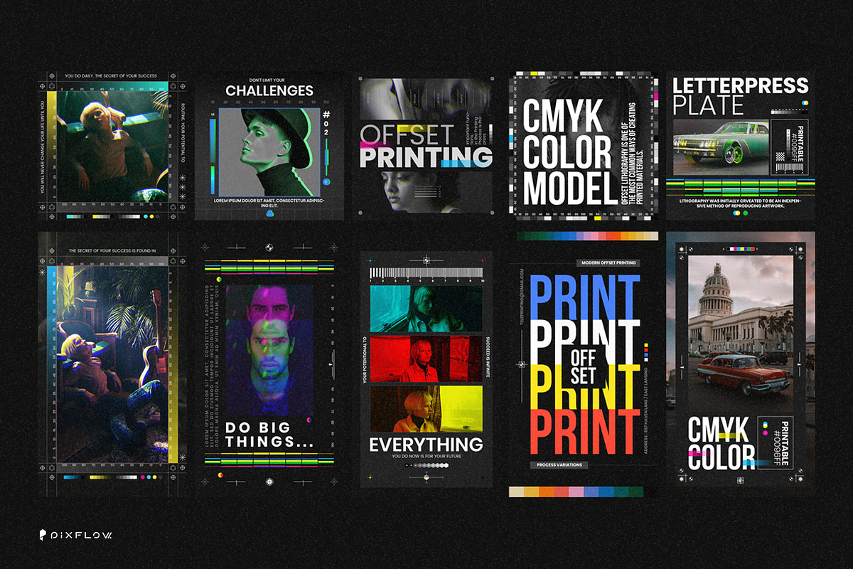 Offset Print Instagram Posts and Sto, a Social Media Template by Pixflow (Photo 4 of 5)
