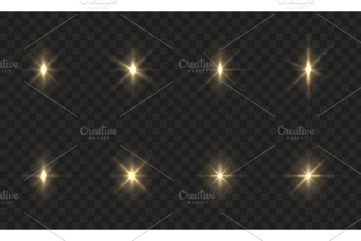Set of Shine Stars, an Illustration by Vector Creator