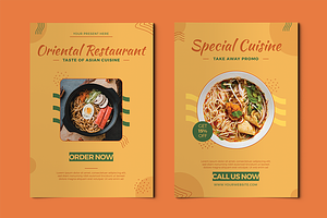 Oriental Restaurant Flyer