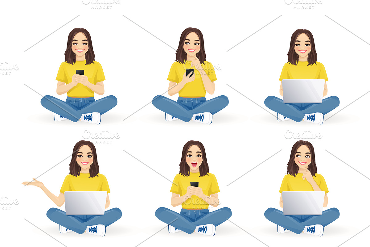 Young woman bundle, a Person Illustration by Volha Hlinskaya (Photo 6 of 9)