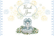 Watercolor Villa Wedding Clipart Set, an Object Illustration by LenArt (Thumbnail 14 of 14)