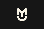 MU UM letter monogram Logo Design, a Branding & Logo Template by Vectoryzen (Thumbnail 1 of 2)