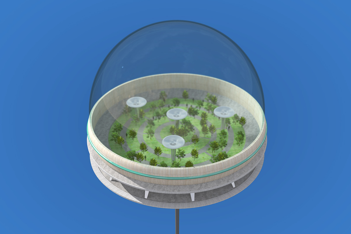 Futuristic Architecture Skyscraper 9, an Architecture 3D Model by Daniel Mikulik (Photo 5 of 10)