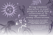 Vintage Rubber Stamps Clip Art Set, an Object Graphic by Paper Flowers Studio (Thumbnail 2 of 7)