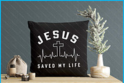 Jesus Saved My Life Christianity SVG, a Graphic by Creativeusart (Thumbnail 4 of 4)