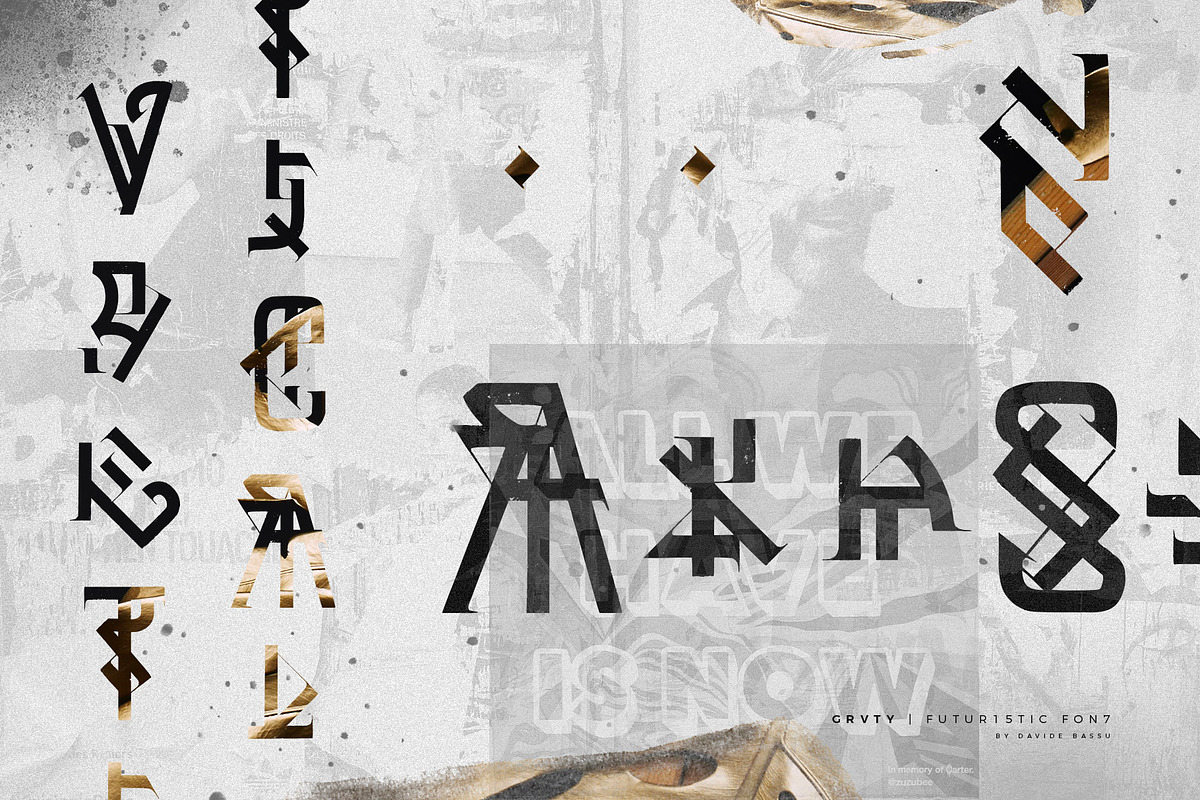 GRVTY | Futuristic font preview 3