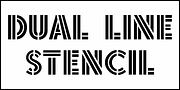 Dual Line Stencil JNL, a Sans Serif Font by Jeff Levine Fonts (Thumbnail 2 of 5)