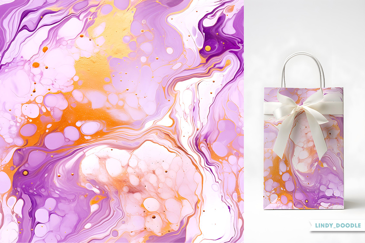 Acrylic Pour Marble Textures, a Wallpaper Graphic by Lindy_doodle (Photo 6 of 9)