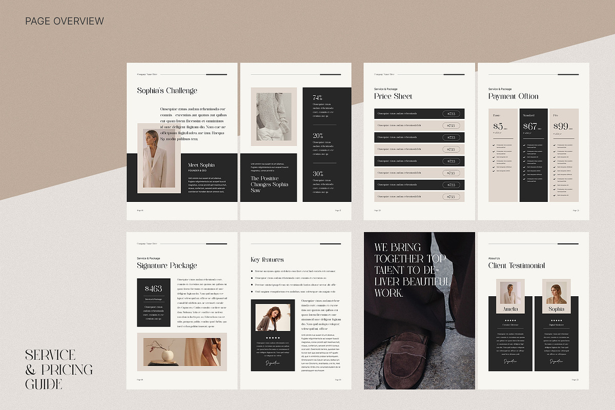 Services & Pricing Guide | CANVA, a Brochure Template by KreateTribe (Photo 13 of 13)