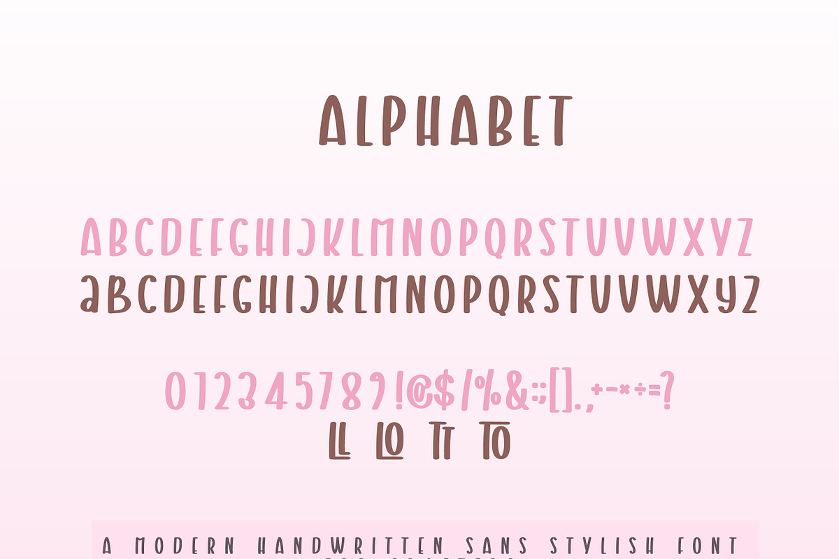 Modern Whimsical, a Sans Serif Font by Mini_World (Photo 8 of 8)