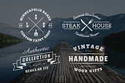 Vintage Logo PSD Template - Set of 4, a Branding & Logo Template by ShalexDesigns (Thumbnail 2 of 2)