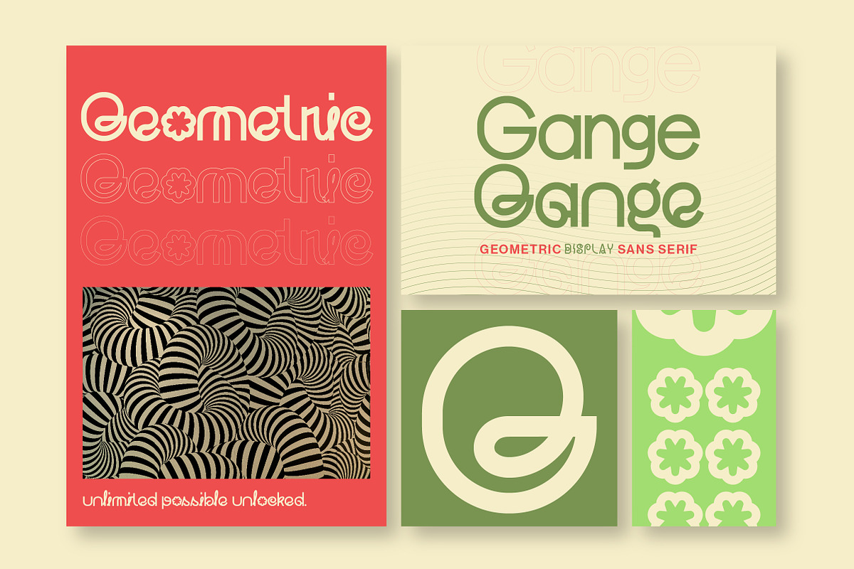 Gange – Bold Geometric Sans, a Sans Serif Font by Lettertype Studio (Photo 6 of 15)