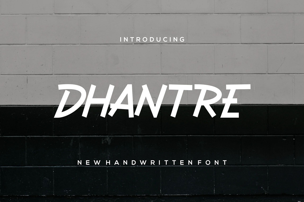 Dhantre, a Handwritten Font by Auliacreative (Photo 1 of 4)