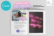 Ice Cream Recipes Cookbook Template, a Magazine Template by DeLaGranSiete (Thumbnail 2 of 9)