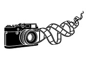 Vintage Camera Film Silhouette, an Object Illustration by yasushie (Thumbnail 11 of 31)
