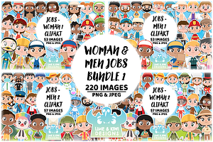 Woman and Men Jobs Bundle 1