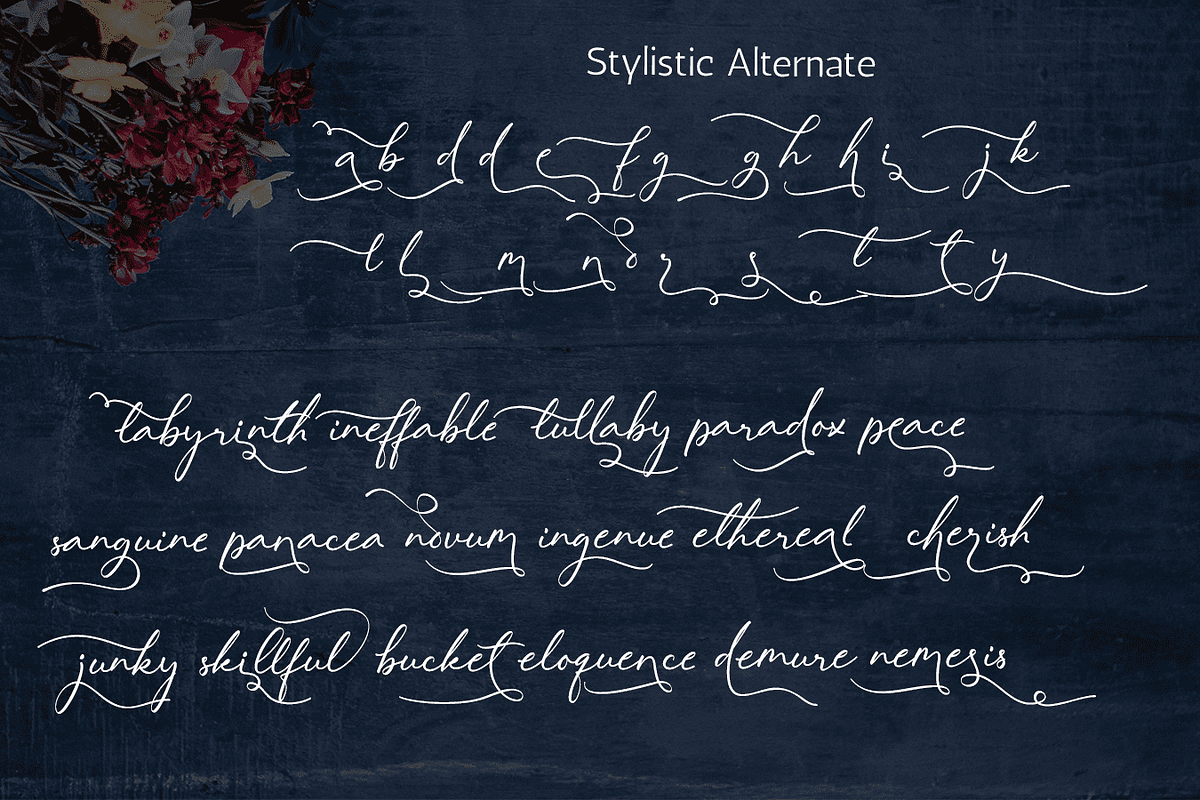 Lovely Hydrillas Font, a Script Font by Letterhanna Studio (Photo 4 of 20)