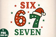 Funny Christmas Six Seven Santa Png, an Illustration by Daily.Designs (Thumbnail 1 of 5)