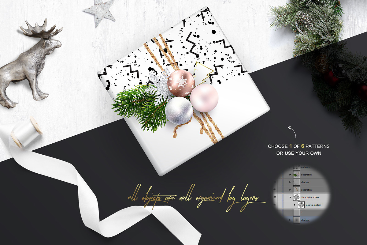 Christmas Packaging. MockUp Set., a Decorative Illustration by ARg Design (Photo 4 of 8)