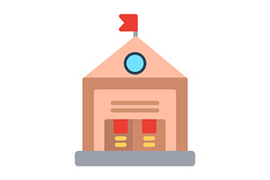 Warehouse Flat Icon, a Duotone Icon by Pexelpy