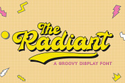 Radiant - Groovy Font, a Script Font by Alpaprana (Thumbnail 1 of 11)