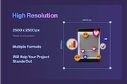 3D Web Design Scenes, a Scene 3D Model by Sunny Design (Thumbnail 3 of 6)