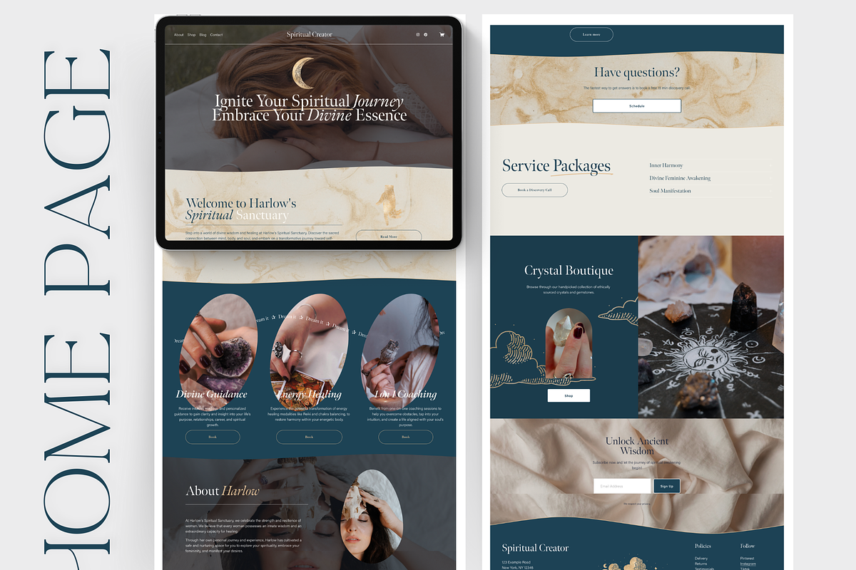 Spiritual Website & Canva Templates, a Squarespace Template by Story Native (Photo 4 of 16)