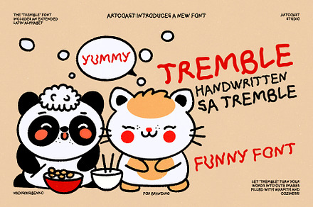 SA Tremble Handwritten Font