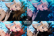 Set 3. 34 Photoshop Lighting Actions, an Action Add-On by JasGraphicTools (Thumbnail 1 of 5)