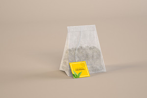 Tea Bag Box Mockup