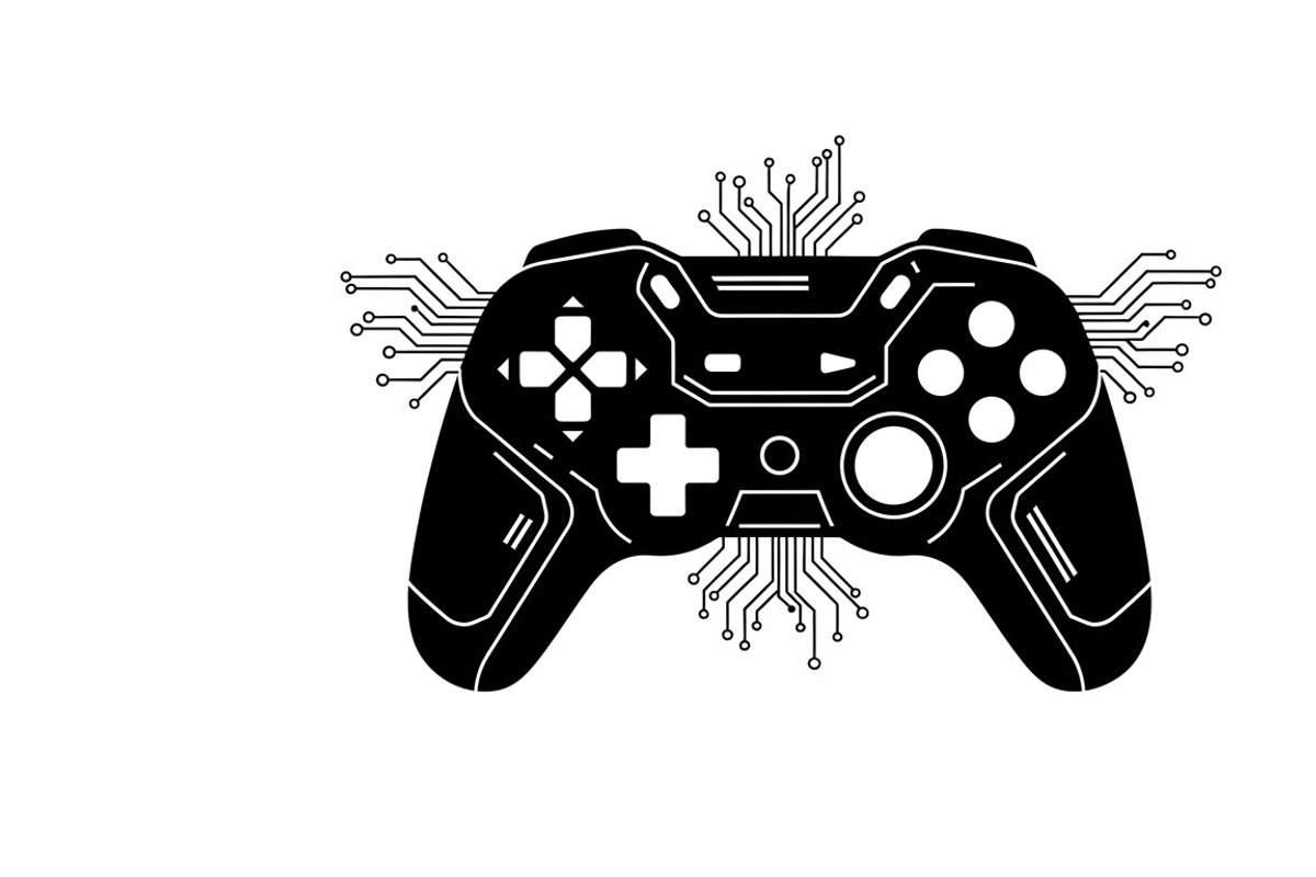 set of gaming controller silhouettes, an Illustration by Amazin_art (Photo 28 of 41)