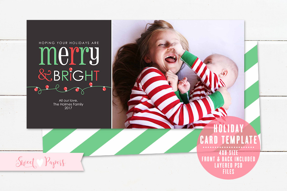 Holiday Photo Card Template, a Card Template by Sweet Papers (Photo 1 of 4)