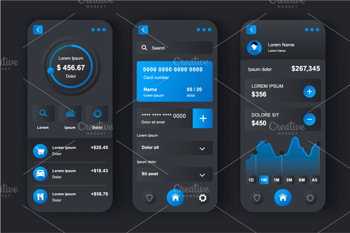 Unique Mobile App UI Kit, an App Template by alexdndz (Photo 4 of 36)