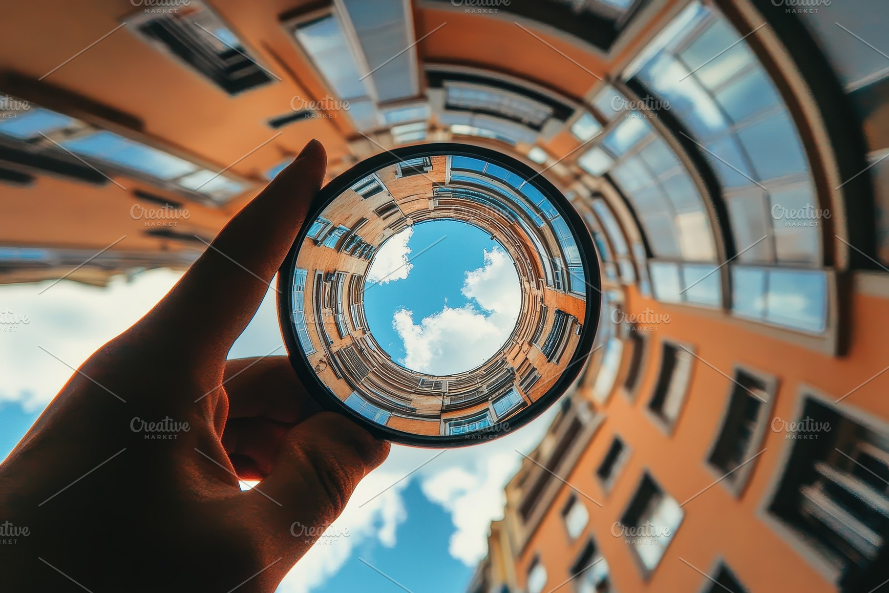 Unique perspective of a circular vie, a Photo by Iftikhar Alam