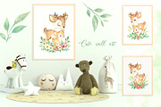 Deer family watercolor clipart., an Animal Illustration by SavinV (Thumbnail 5 of 6)