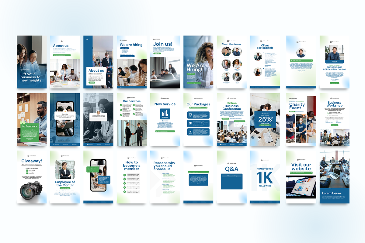 Social Media | IG, FB, LinkedIn, a Social Media Template by Studio B | Canva Template (Photo 8 of 12)