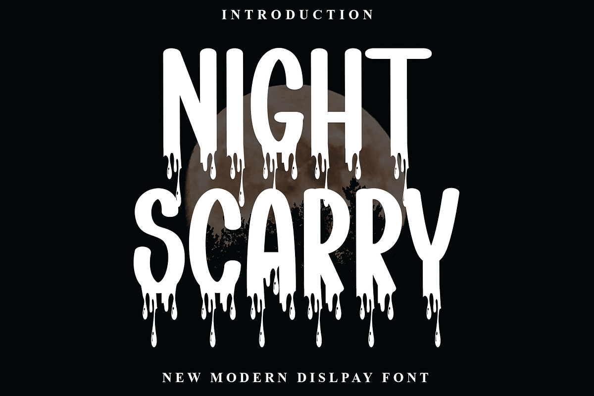 Night Scarry, a Serif Font by FreshTypeINK (Photo 1 of 8)