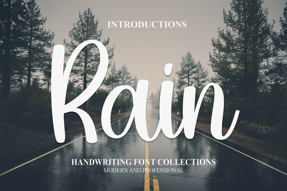 Rain | Script Font, a Script Font by Scratchones (Photo 1 of 6)
