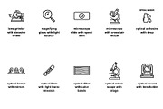 Optical laboratory Icon Set, an Outline Icon by Nurlan's shop (Thumbnail 3 of 6)