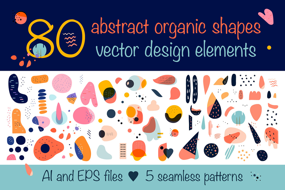 80 abstract shapes design bundle, an Object Graphic by Doodle emporium (Photo 2 of 4)