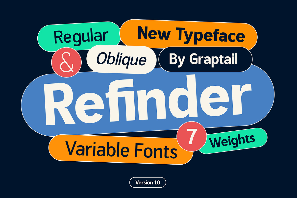 Refinder, a Sans Serif Font by Graptail (Photo 1 of 14)